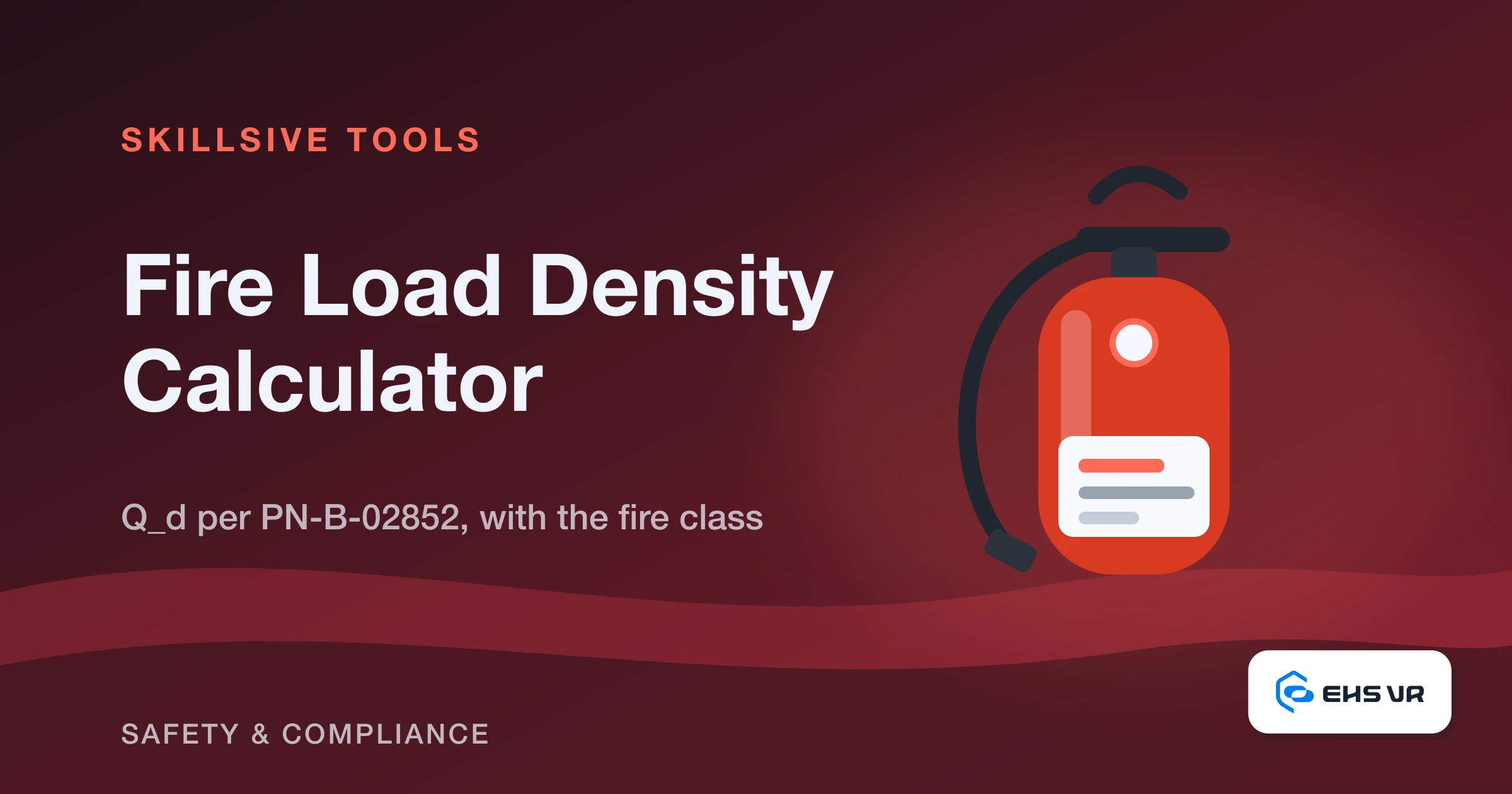 Cover for the free fire load density calculator by Skillsive
